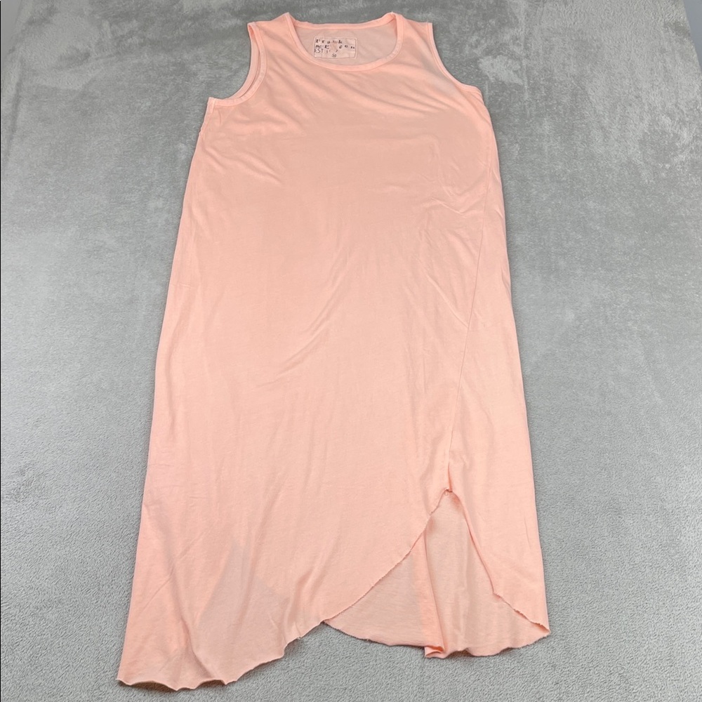 NEW Frank & Eileen M 100%‎ Cotton Sleeveless Peach Dress FLAW